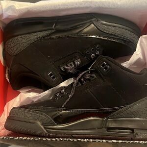 Jordan Black brand new! size 5 Men's/ size 7 women’s Sneakers